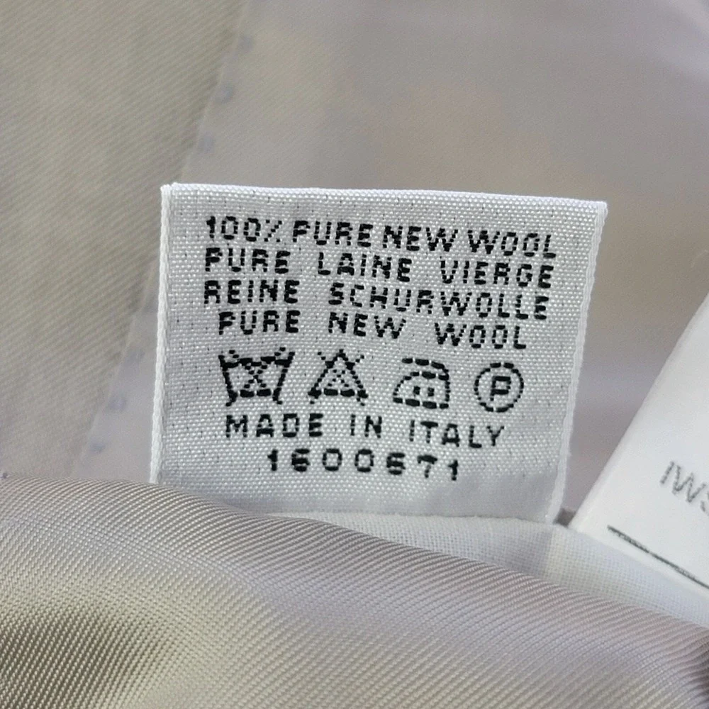 Canali James Sport Coat Blazer Pale Mens 54 Beige‎ Jacket Pure Wool Notch Lapel